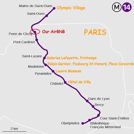 Air Conditioning - Metro 14 - Charming Traditional Style And Modern Access 10 Mn Away From Center Of Paris Clichy Extérieur photo